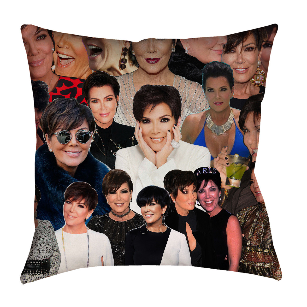 Kris Jenner Photo Collage Pillowcase Subliworks