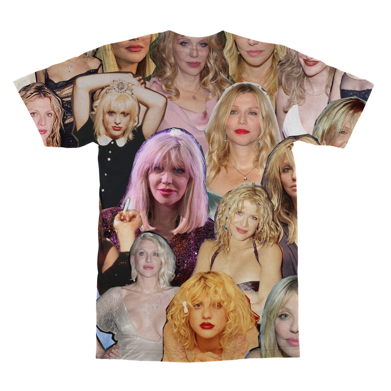 Courtney Love Photo Collage T-Shirt - Subliworks