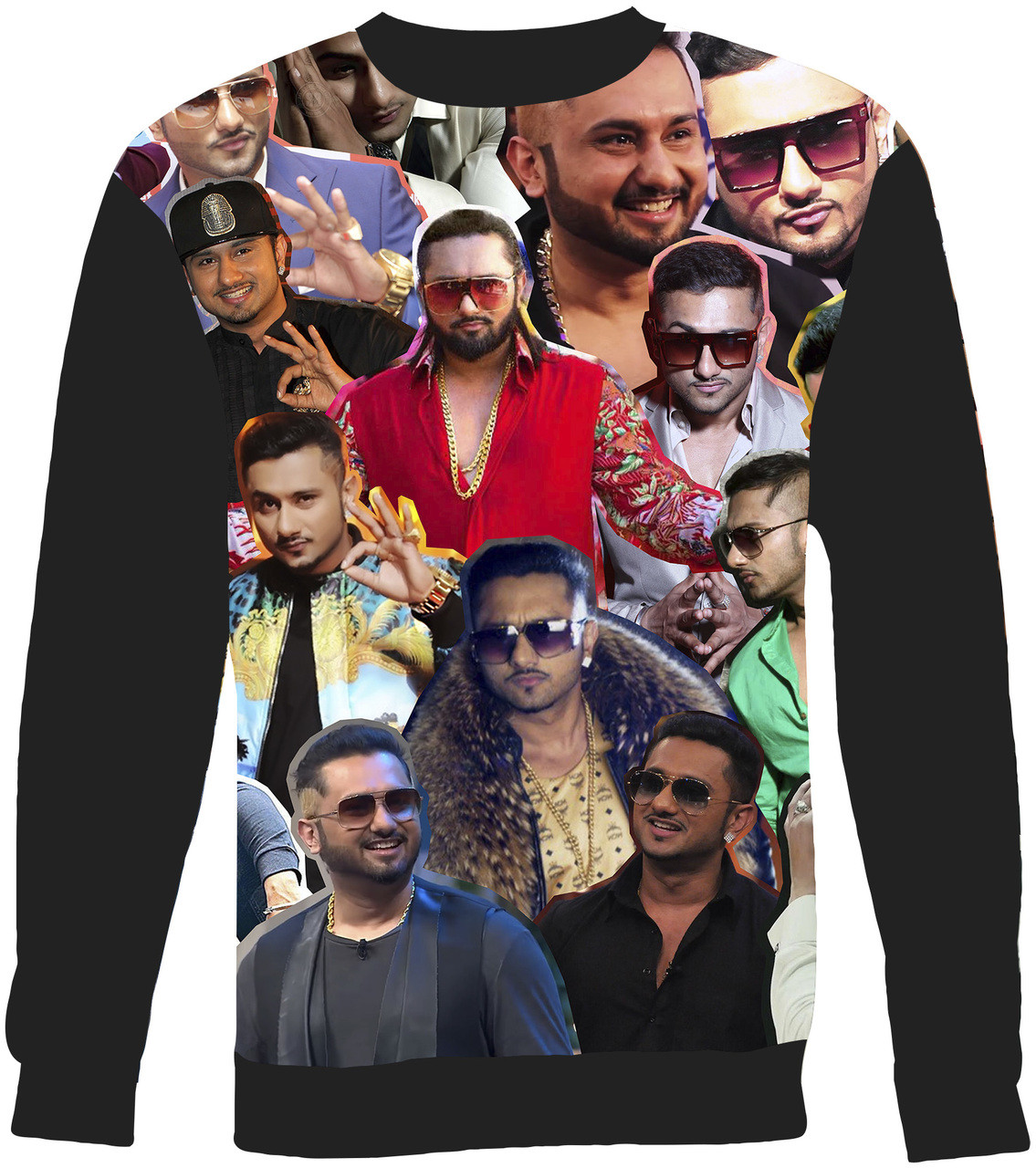 Yo Yo Honey Singh Collage Sweater Sweatshirt Subliworks Последние твиты от yo yo honey singh (@asliyoyo).
