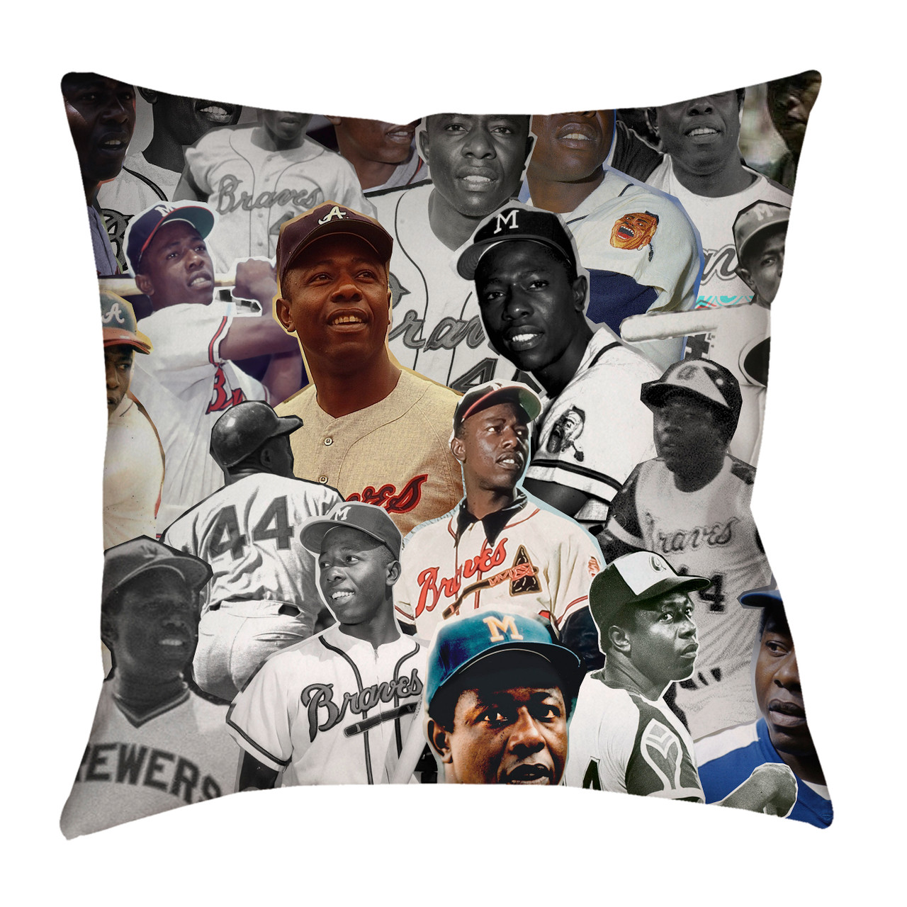 Hank Aaron Photo Collage T-Shirt