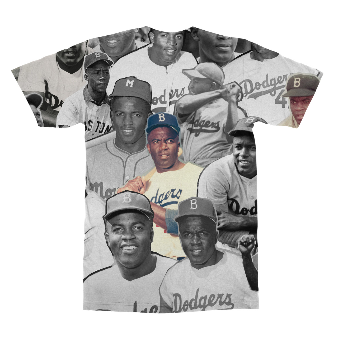 Jackie Robinson Photo Collage T-Shirt