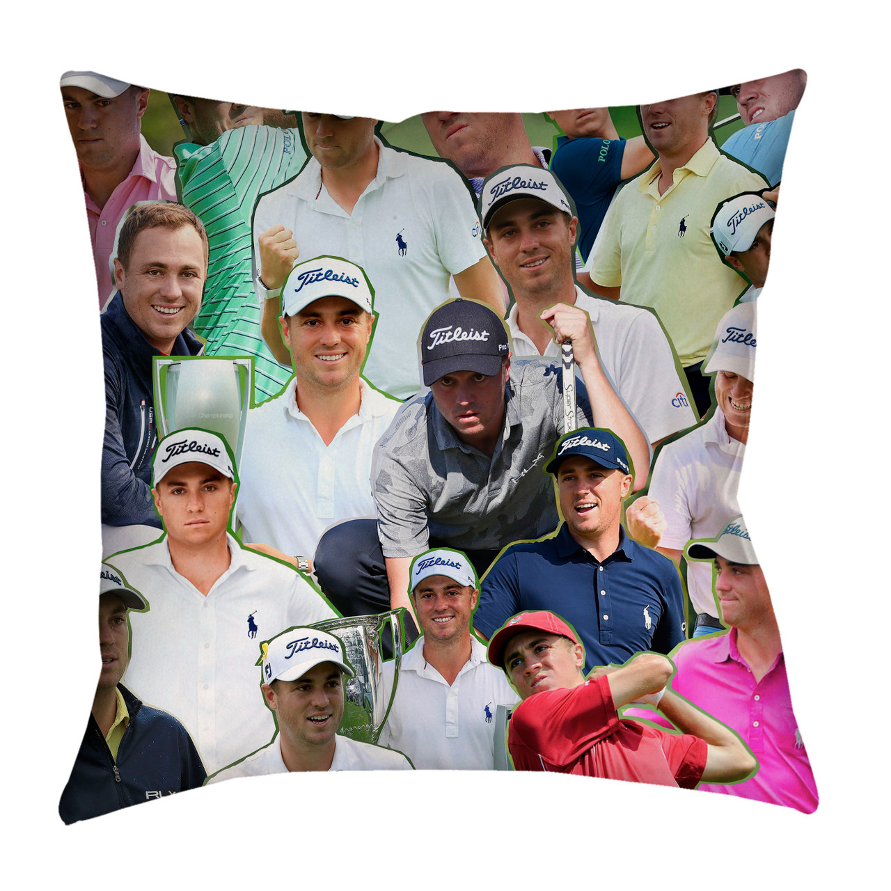 Justin Thomas Photo Collage Pillowcase Subliworks
