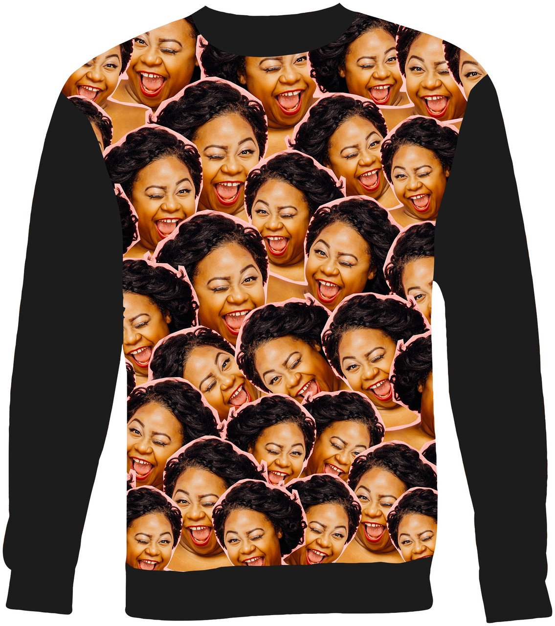 face sweatshirt