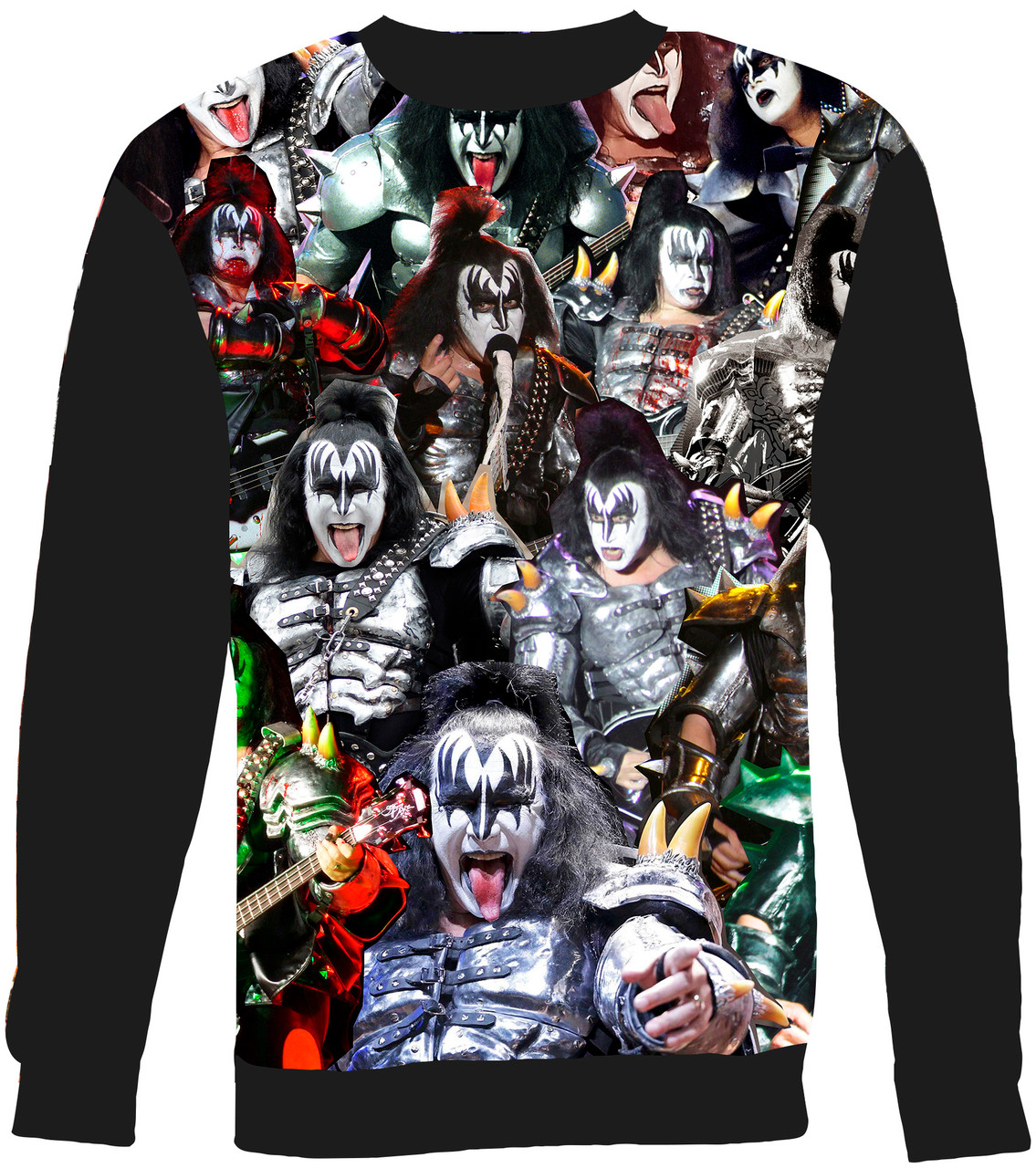 Gene Simmons KISS Collage Sweater Sweatshirt - Subliworks