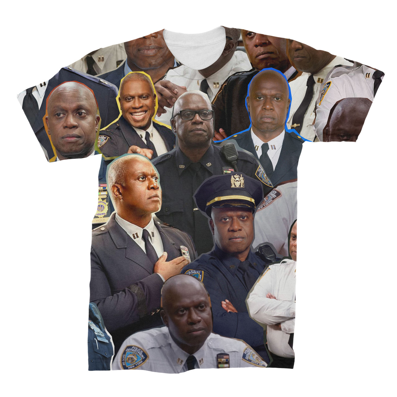 Captain Ray Holt Photo Collage T-Shirt - Subliworks