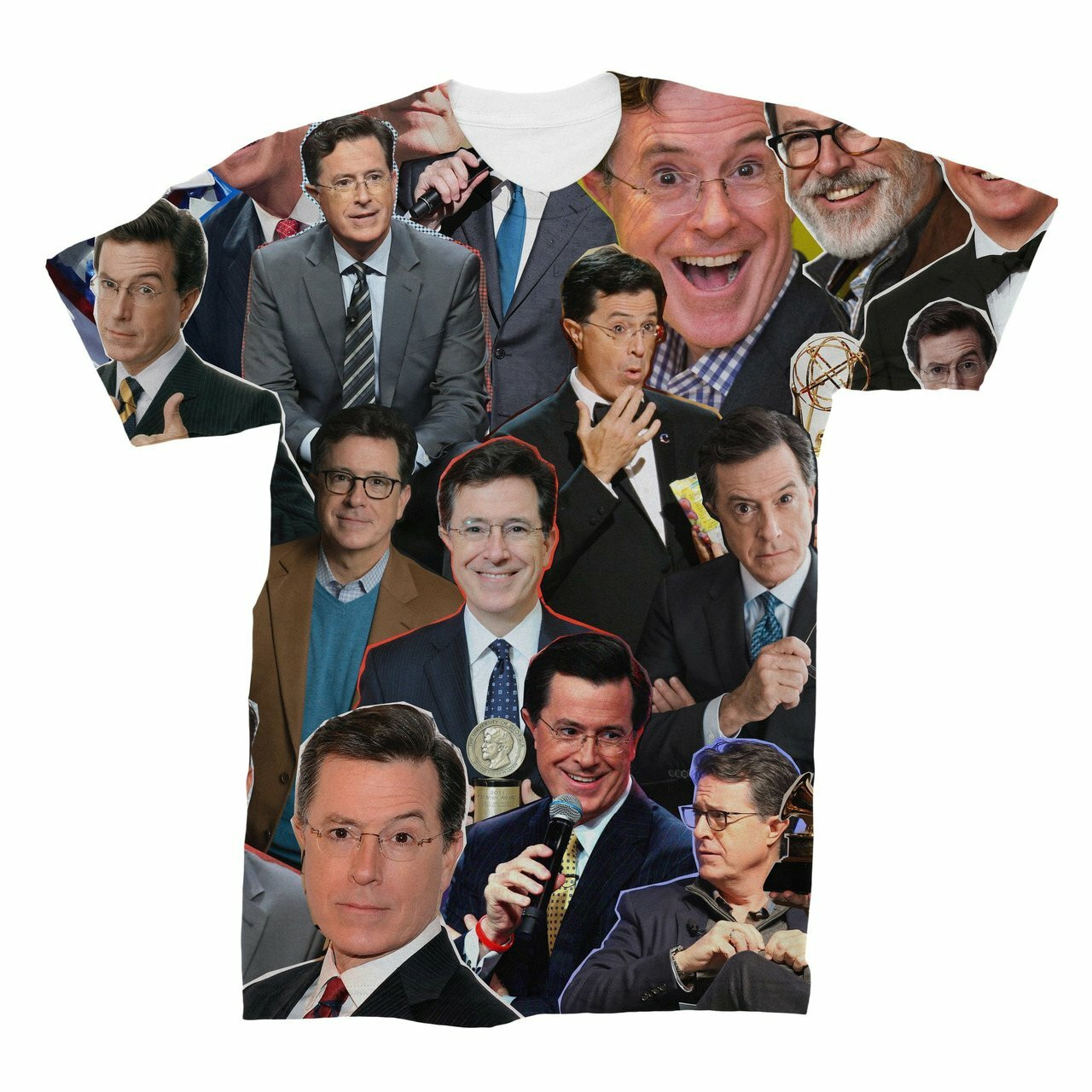 Stephen Colbert Photo Collage T-Shirt