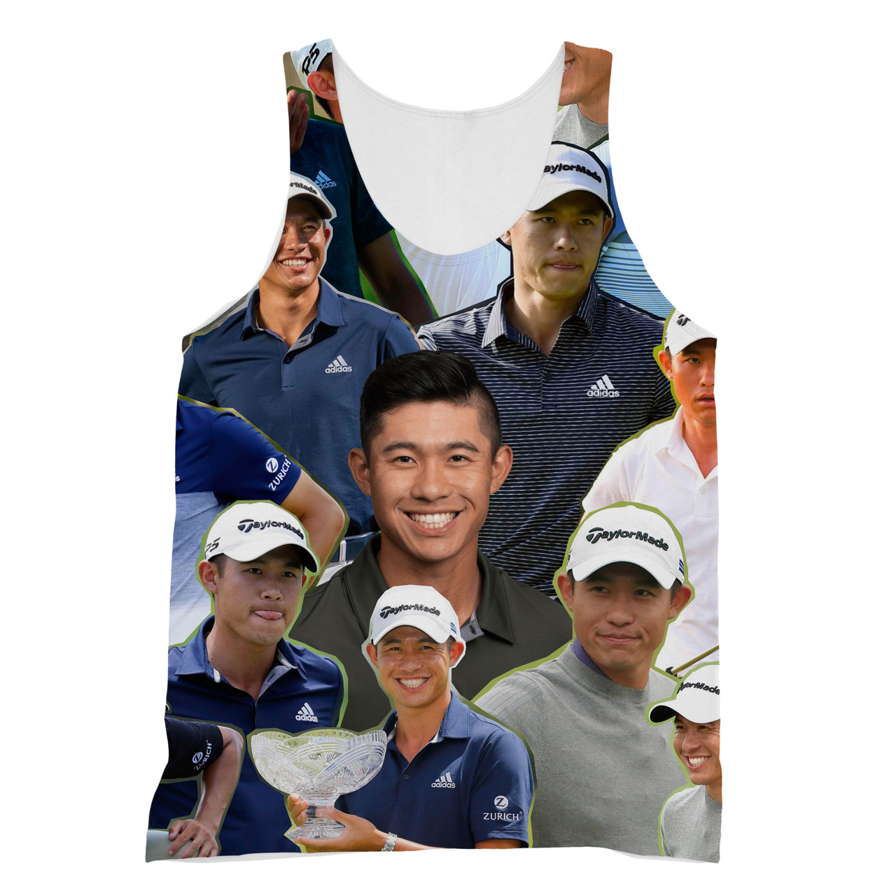 Collin Morikawa Photo Collage T-Shirt - Subliworks