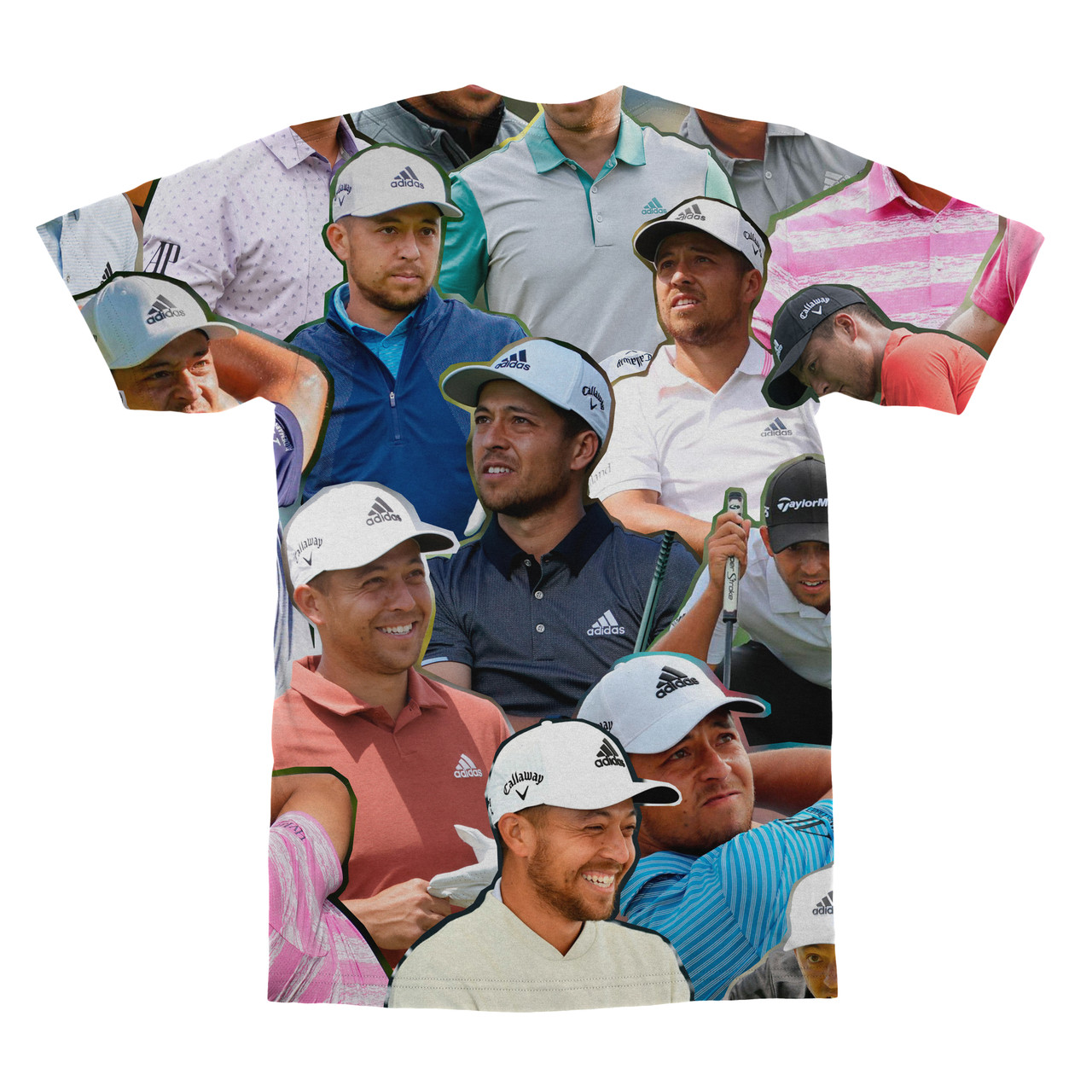 Xander Schauffele Photo Collage T-Shirt - Subliworks