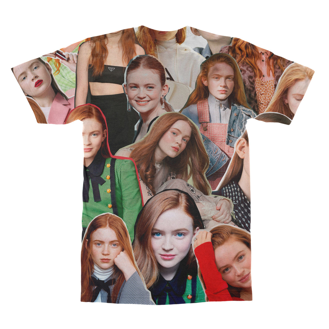 Sadie Sink Photo Collage T-Shirt