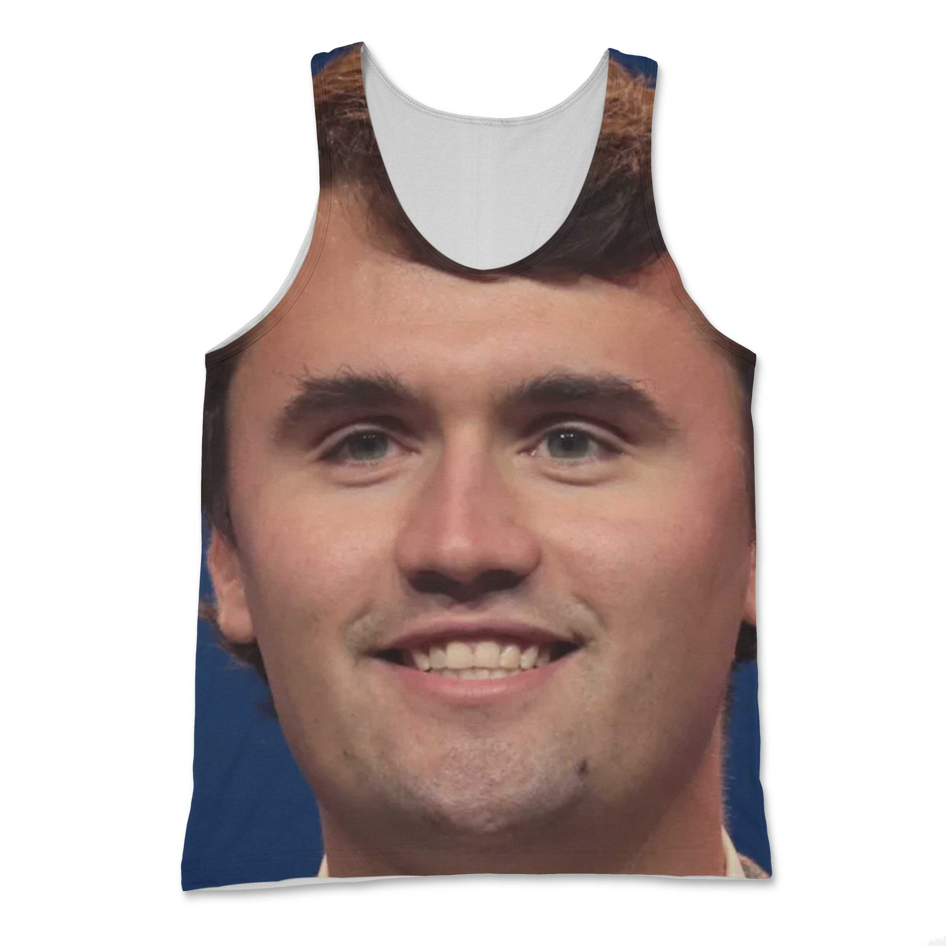 Charlie Kirk Big Face Tank Top - Subliworks
