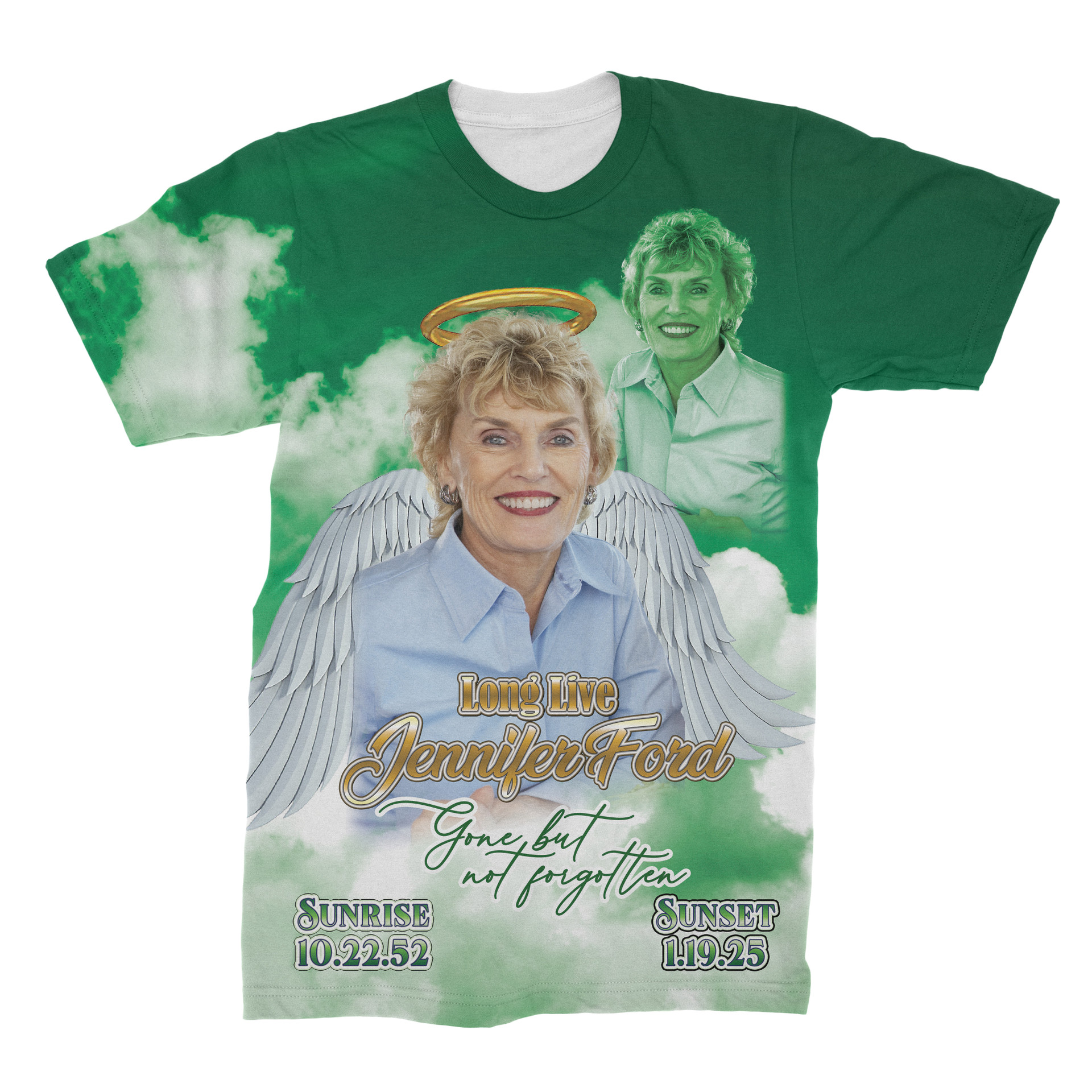 Custom Memorial All Over Print Photo T-Shirt