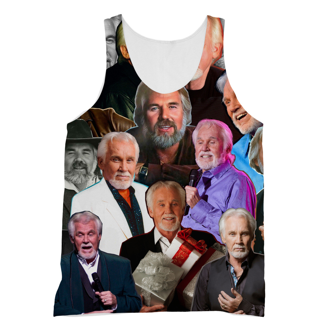 Kenny Rogers Photo Collage T-Shirt