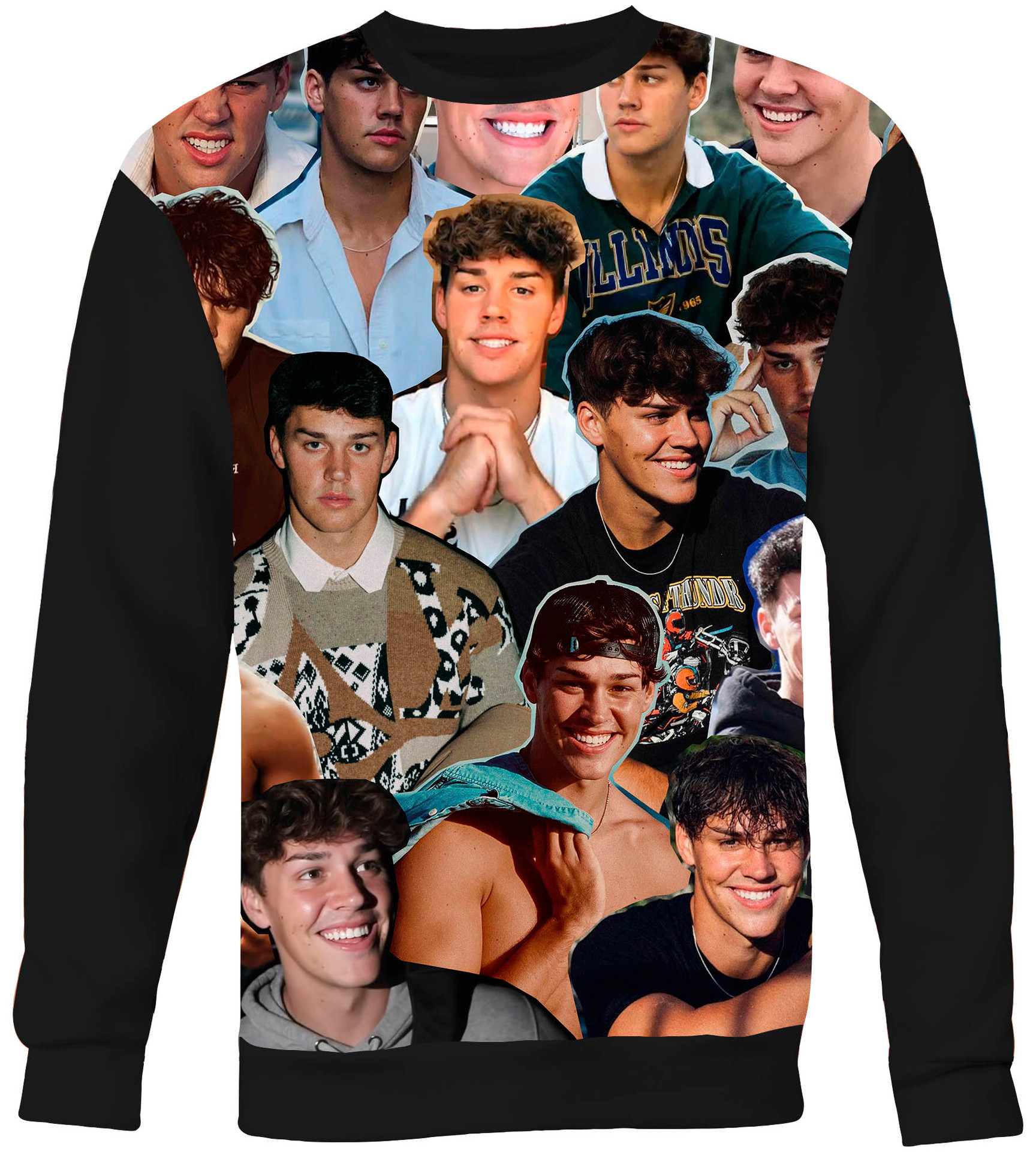 Noah Beck Collage Sweater Sweatshirt