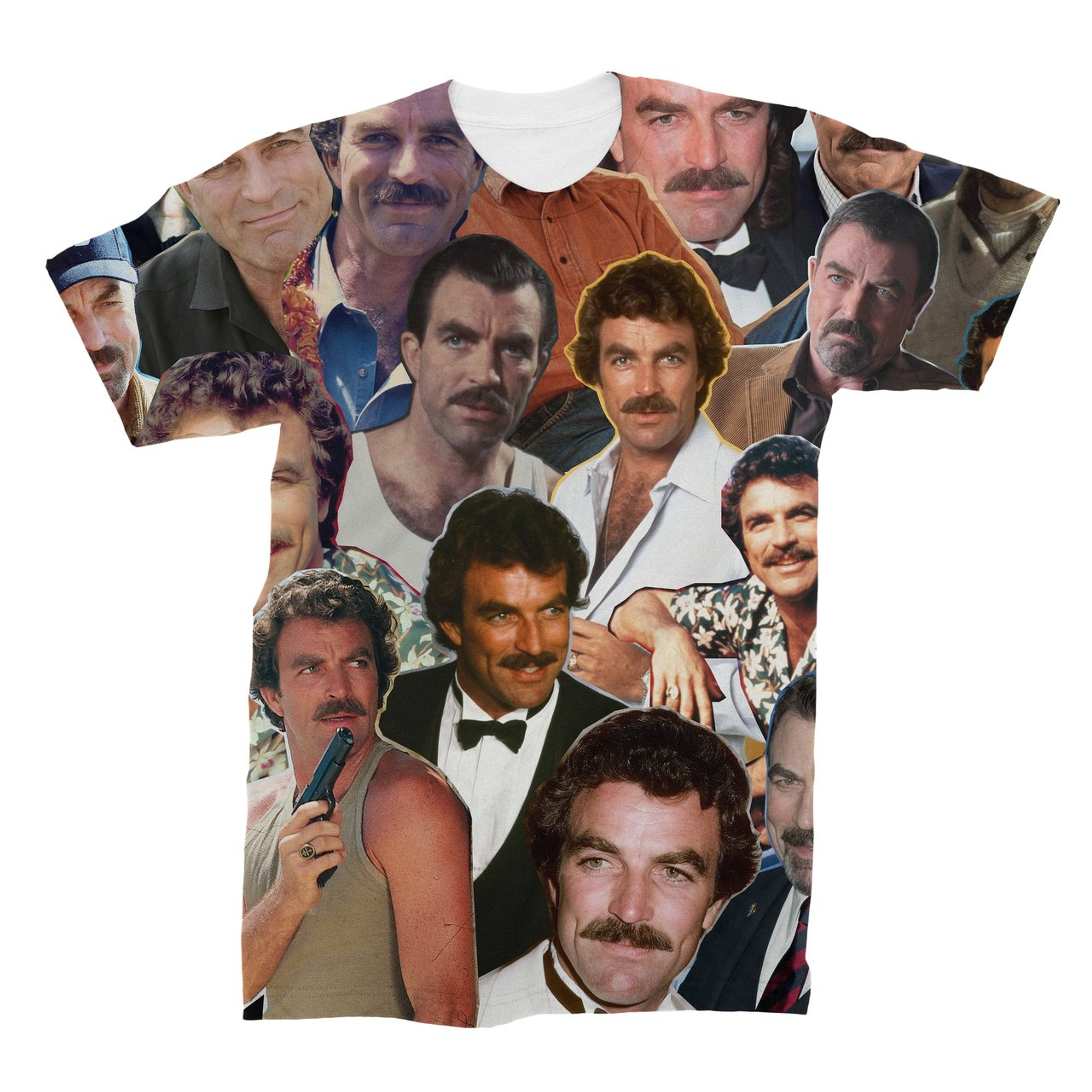Tom Selleck Photo Collage T-Shirt
