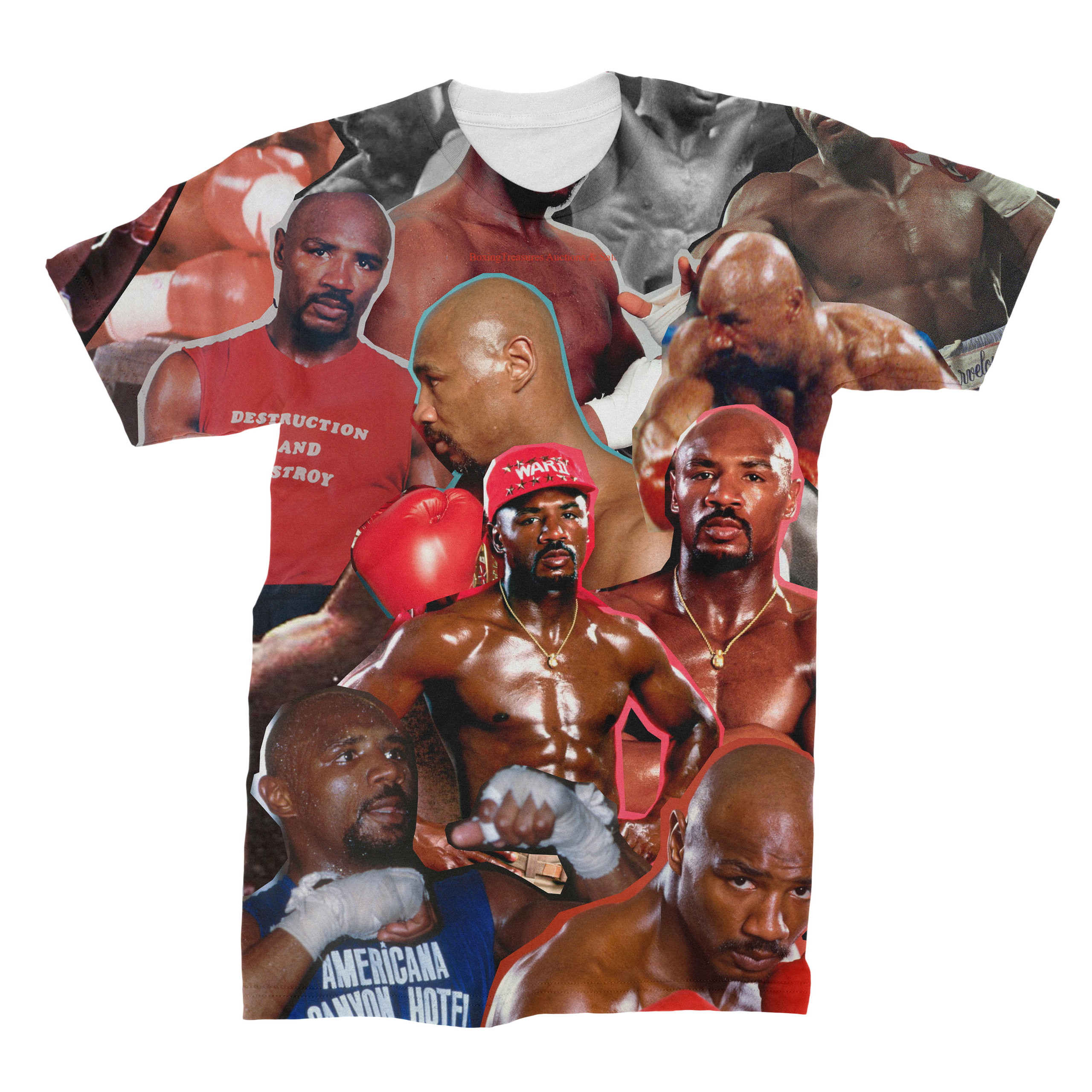 Marvelous Marvin Hagler Boxing Legend T-Shirt Black/Yellow, Small
