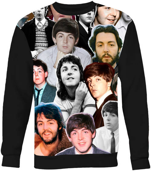 Paul McCartney Photo Collage Sweater Sweatshirt