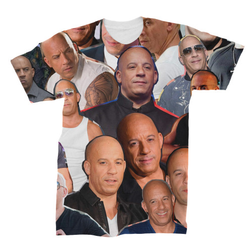 Vin Diesel Photo Collage T-Shirt