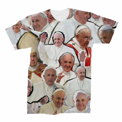 Pope Francis Photo Collage Shirt