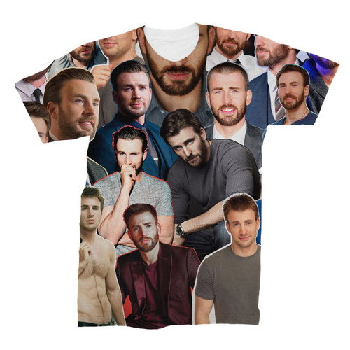 Chris Evans Photo Collage T-Shirt