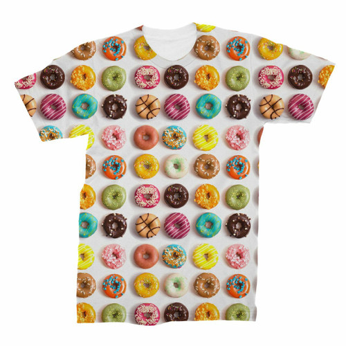 Donut T-shirt Doughnut- All Over Printed Sublimation