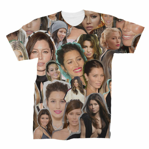 Jessica Biel Photo Collage T-shirt
