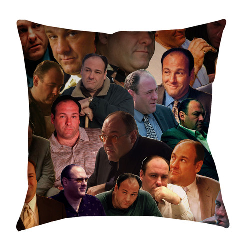 Tony Soprano Photo Collage Pillowcase