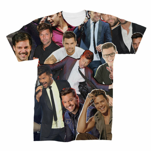 Ricky Martin Photo Collage T-Shirt