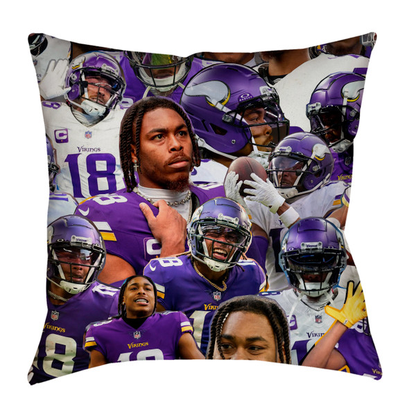 Justin Jefferson Photo Collage Pillowcase