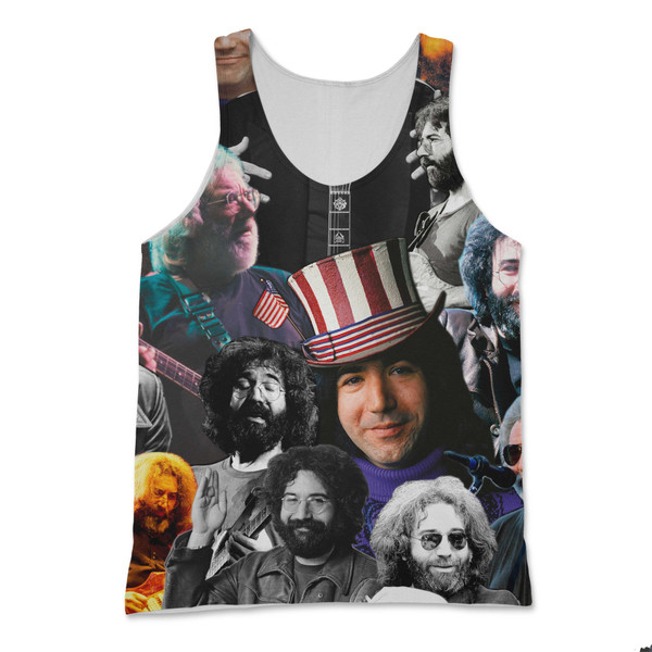Jerry Garcia Photo Collage Tank Top Jerry Garcia Photo Collage Tank Top