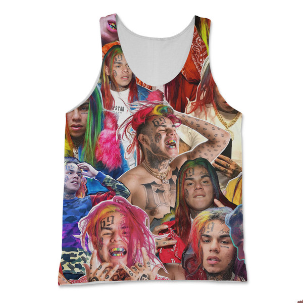 6ix9ine Photo Collage Tank Top