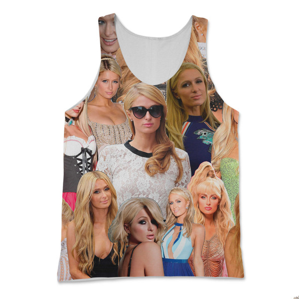 Paris Hilton Photo Collage Tank Top Paris Hilton Photo Collage Tank Top