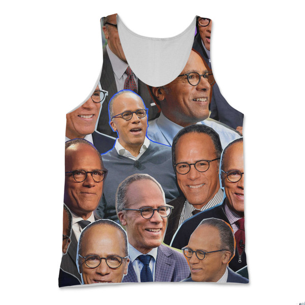 Lester Holt Photo Collage Tank Top Lester Holt Photo Collage Tank Top