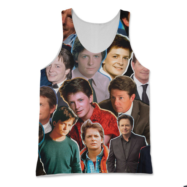 Michael J. Fox Photo Collage Tank Top Michael J. Fox Photo Collage Tank Top