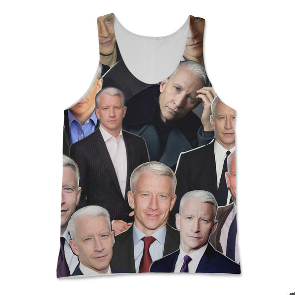 Anderson Cooper Photo Collage Tank Top Anderson Cooper Photo Collage Tank Top