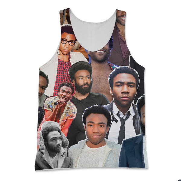 Donald Glover Childish Gambino Photo Collage Tank Top Donald Glover Childish Gambino Photo Collage Tank Top