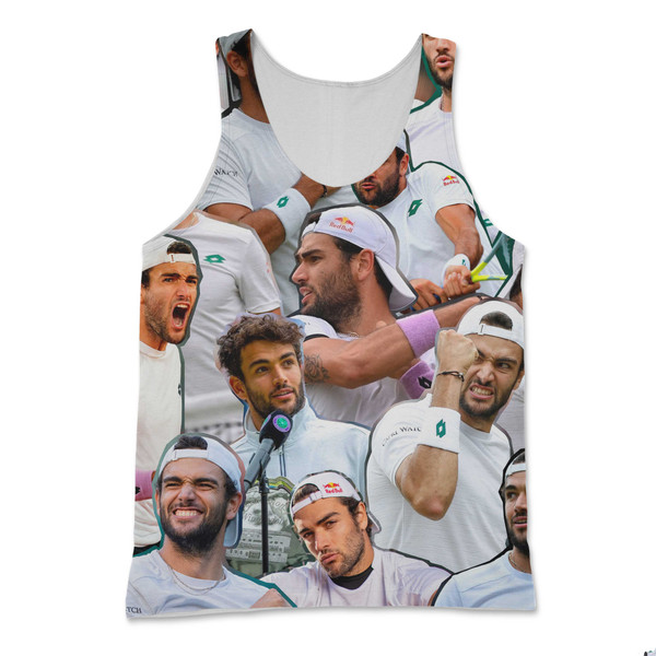 Matteo Berrettini Photo Collage Tank Top Matteo Berrettini Photo Collage Tank Top
