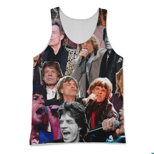 Mick Jagger Photo Collage Tank Top Mick Jagger Photo Collage Tank Top