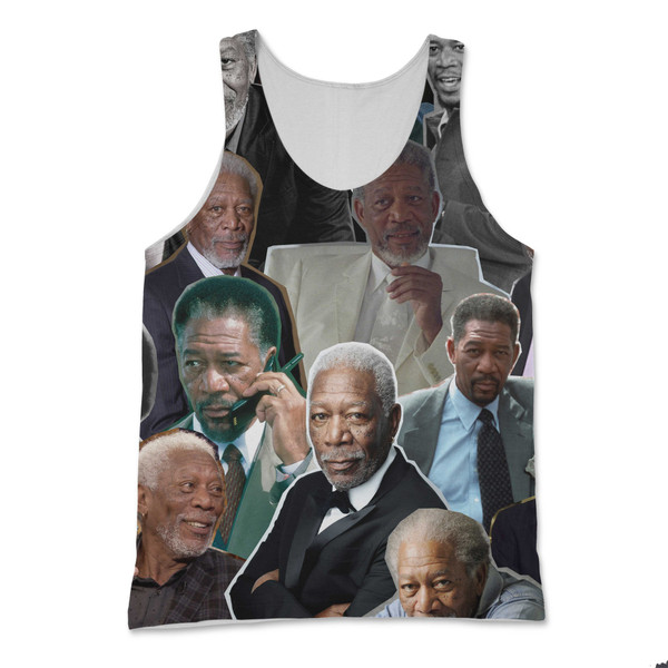 Morgan Freeman Photo Collage Tank Top