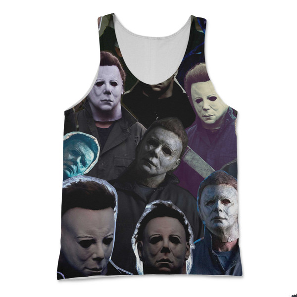 Michael Myers Photo Collage Tank Top Michael Myers Photo Collage Tank Top