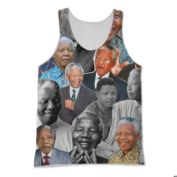 Nelson Mandela Photo Collage Tank Top