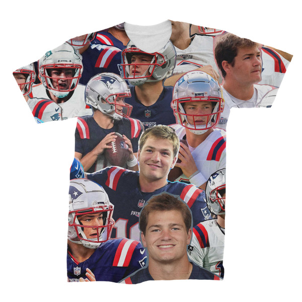 Drake Maye Photo Collage T-Shirt