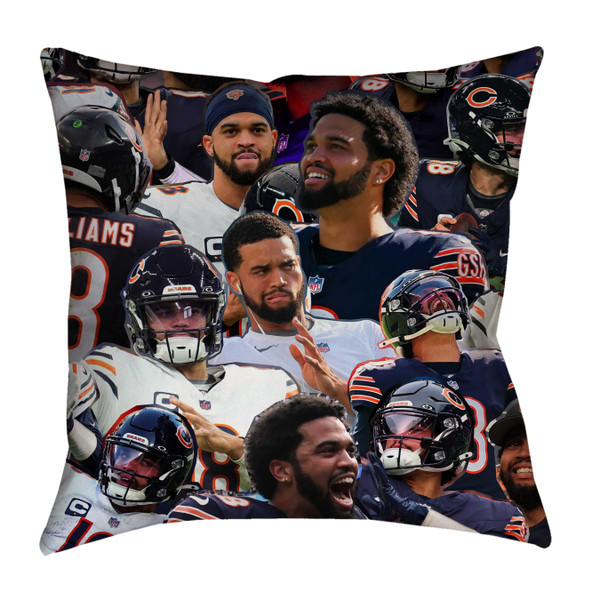 Caleb Williams Photo Collage Pillowcase