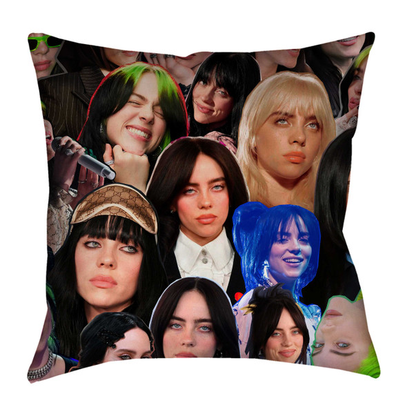 Billie Eilish Photo Collage Pillowcase