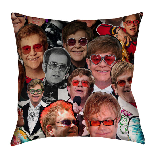 Elton John Photo Collage Pillowcase