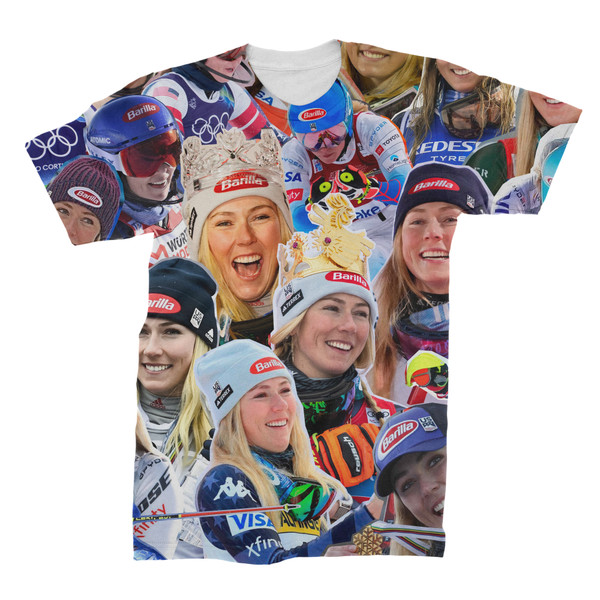 Mikaela Shiffrin Photo Collage T-Shirt
