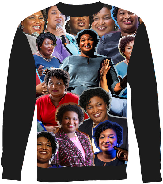 Stacey Abrams Collage Sweater Sweatshirt Subliworks