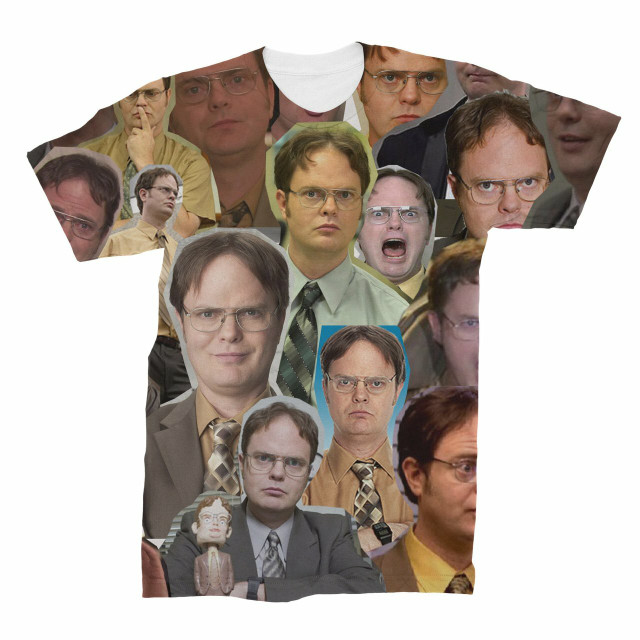 Dwight Schrute The Office Photo Collage T shirt Subliworks