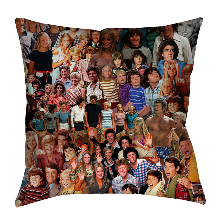 The Brady Bunch (TV Show)  Photo Collage Pillowcase