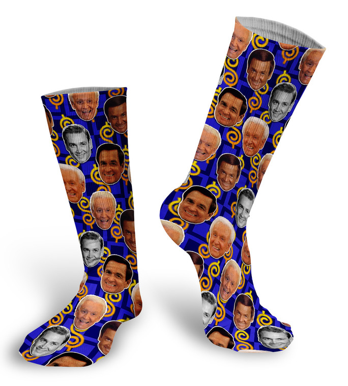 Bob Barker The Price is Right  faces socks