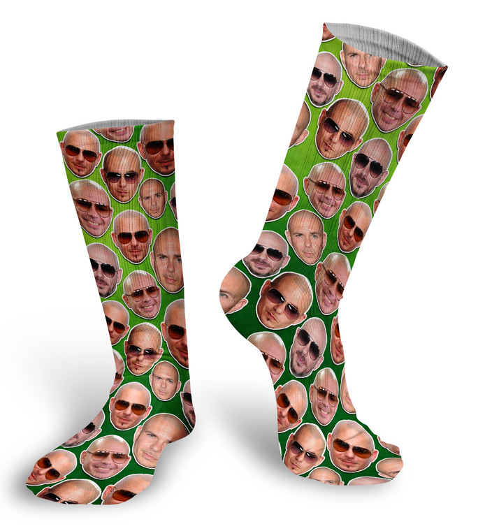 Pitbull faces socks